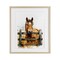 Stupell Industries Cowboy's Horse & Fence Framed Print Under Glass, design by Christine Simpson Art